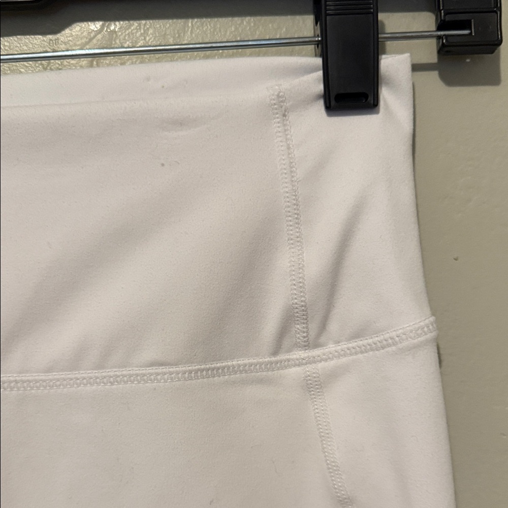 Fabletics White Leggings with Side Cross Details - Picture 2 of 11